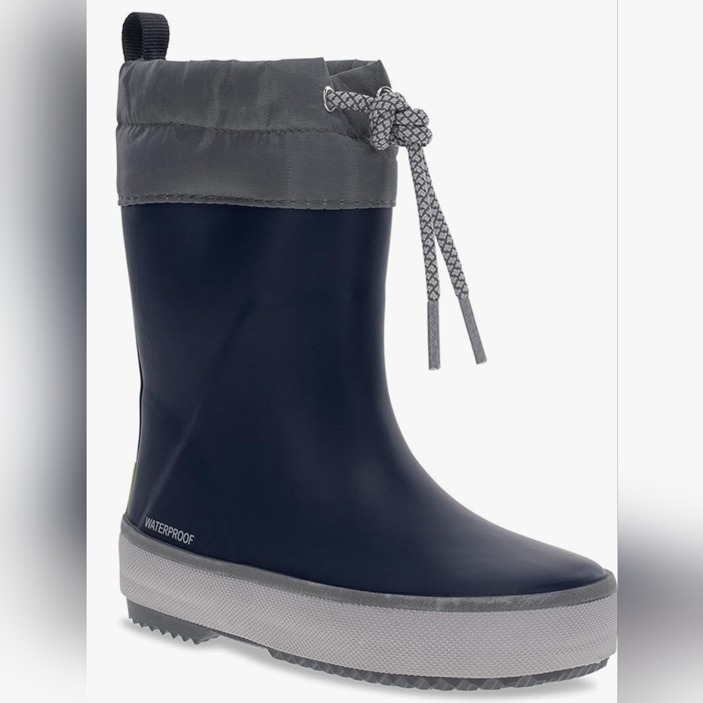 Like new Western Chief Kids' Navy Cozy lining Rain Boots